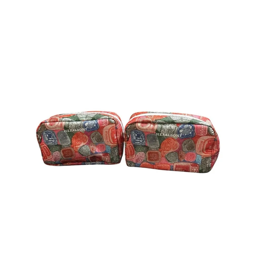 Japan Airlines JAL Heralbony Business Class Pouches, Makeup Bags New